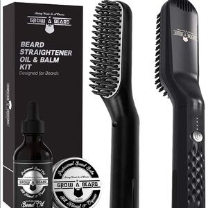Beard Straightener, Beard Growth Oil & Beard Balm​